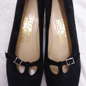 Salvatore Ferragamo suede pumps